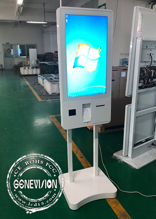 LCD Touch Screen Kiosk 32" Windows / Android 5.1 RS232 Thermal Paper Printer