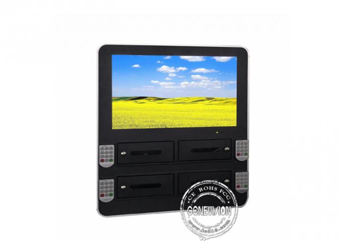 3 In 1 Multiple Charging Commercial Digital Signage Metal Frame With Pin Code Locker