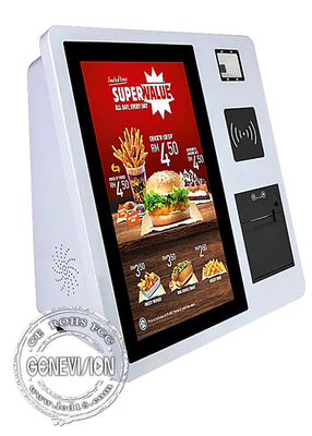 Desktop Self Service Touch Screen Kiosk 15.6'' For Restaurant