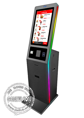 27 Inch Self Service Payment Kiosk Cash Coin Loader Dispenser Windows Capacitive Touch Screen