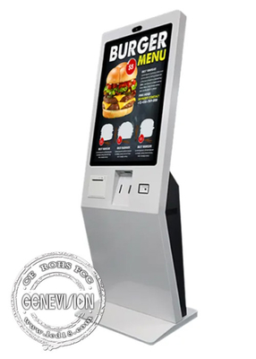 27 Inch Self Service Payment Kiosk Cash Coin Loader Dispenser Windows Capacitive Touch Screen