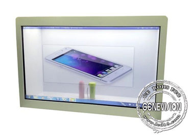 55 Inch Android Remote Control Transparent Display Box Flexible Advertising Equipment