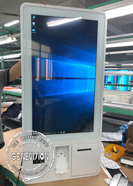 32 Inch PCAP Touch Screen Self Payment Kiosk Windows10 Ordering Machine Kiosk With Thermal Printer