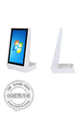 15.6 inch kiosk standing table rotating plate with touch screen network advertising display All in one PC