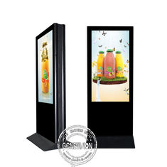 55 Inch Kiosk Digital Signage Floor Stand Dual Side Indoor LCD Advertising Screen