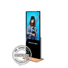 Ultra Thin 43'' Touch Screen Kiosk Floor Standing Ram 2G Lcd Digital Signage Android