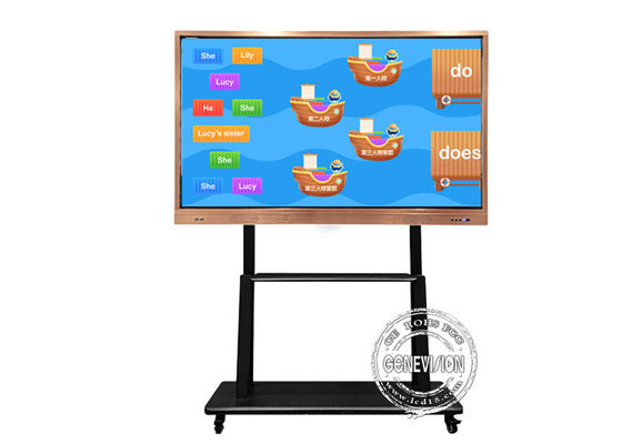 75 Inch Dual System Smart Board Touch Screen IR Interactive Whiteboard