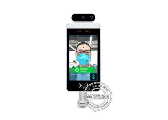 Temp Scanner Smart Pass Screen 8&quot; Android Tablet Face Recognition Digital Thermometer