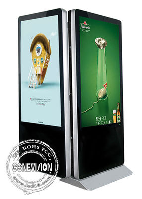 Double Sided 65&quot; 75&quot; 85&quot; Touch Screen Kiosk With Face Recognition Camera