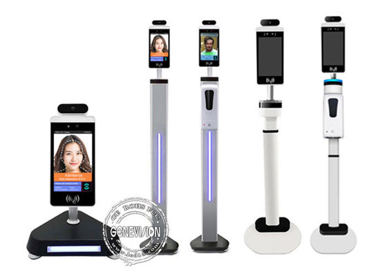 Non-contact Face Recognition Mask Recognition Attendance Record All in One Digital Kiosk With Multi Language