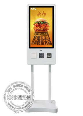 16.7M 32&quot; Capacitive Touch Screen Self Payment Kiosk With Web Camera