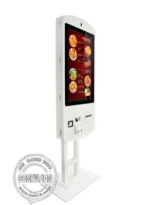 Floor Stand Slim Double Sided 32&quot; Touch Screen Self Ordering Kiosk