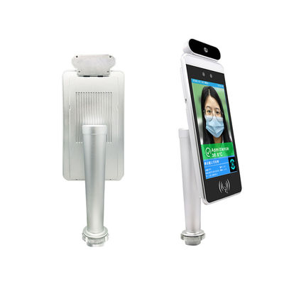 Floor Standing Face Recognition Temperature Measuring Kiosk With 8&quot; LCD Display
