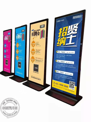Full Screen Display Floor Standing Video Signage for Advertisement