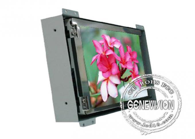 15" Desktop / Wall mounted Open Frame LCD Display Screen Panel 350cd / ㎡ Brightness