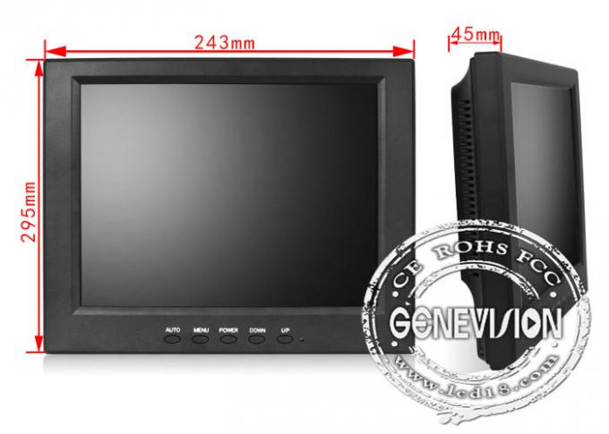VESA 12.1" uhd Professional Lcd Monitor , 3C / FCC CCTV LCD Display High Definition
