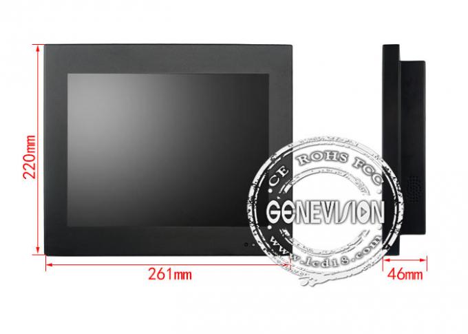 TFT Industrial LCD Displays 10.4 Inch Wall Mounted With PAL / NTSC / SECAM