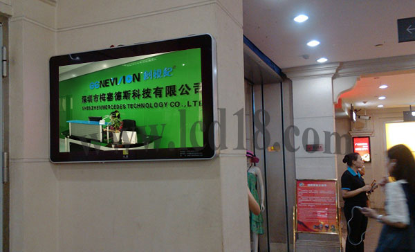 22inch Wall Mount LCD Display advertising panel for JPEG(JPG) MP3 AVI