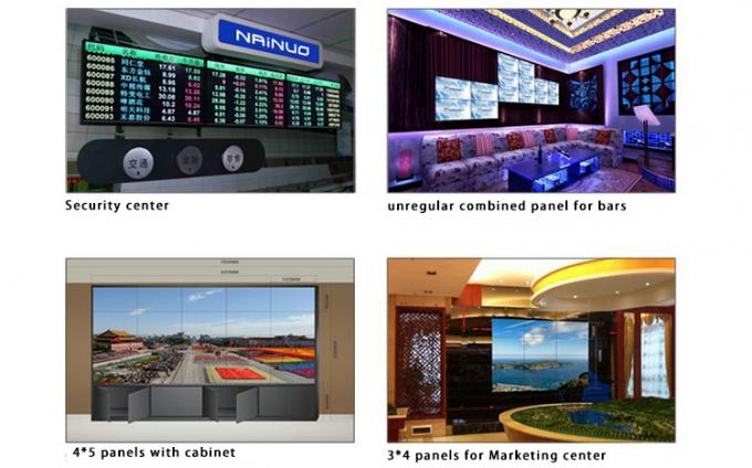 55'' inch Large Digital Signage Video Wall Narrow Bezel TV , High-brightness