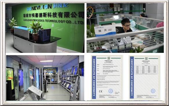 High Brightness 17.1 Inch Bus Digital Signage Support DVD VOB and MPEG1