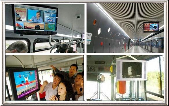 Wifi Bus Digital Signage , 19" LCD Screen with 16.7M Color