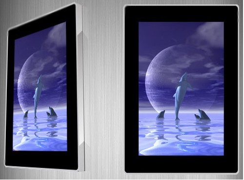 Elevator High Brightness Wall Mount Lcd Screen Display 19 Inch For Video , Audio , Photo
