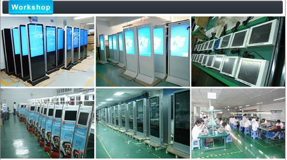 47 See Through Lcd Screen Kiosk Digital Signage , Multitouch Transparent Showcase