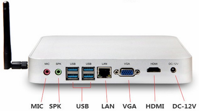 Mini PC Box Core I3 Advertising 4k Media Player Box Wifi Network White Color