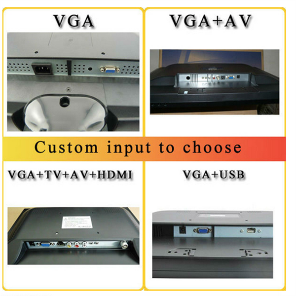 Metal Case TFT Panel Industrial Lcd Monitors With VGA  BNC SDI Interface