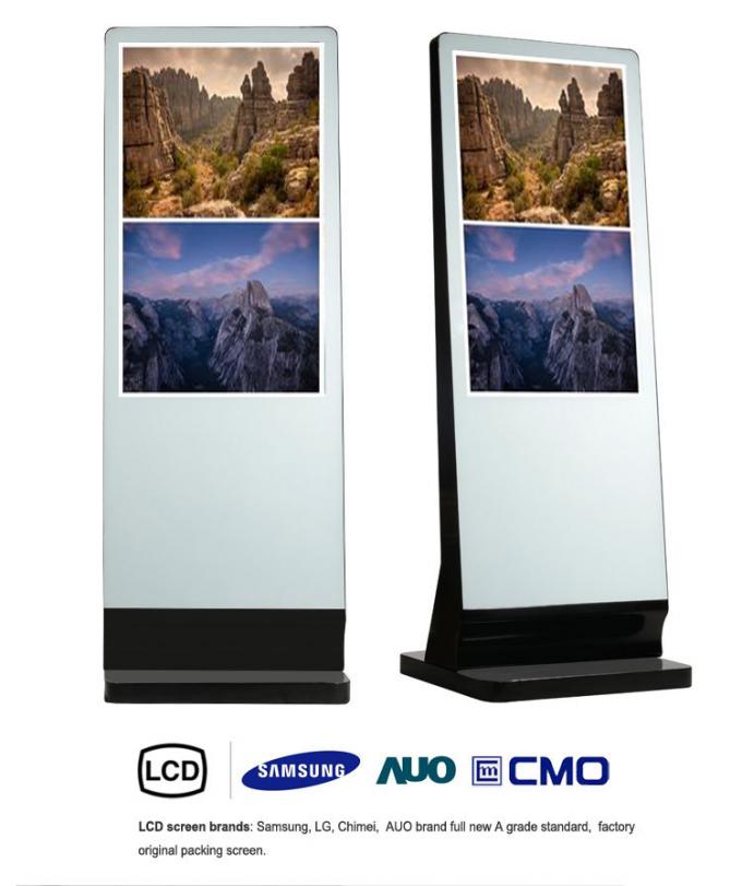 55 Inch HD Totem Standalone Kiosk Digital Signage LCD Display Aluminum ...