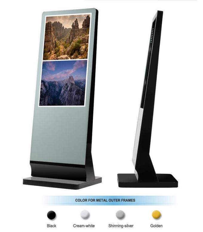 55 Inch HD Totem Standalone Kiosk Digital Signage LCD Display Aluminum ...