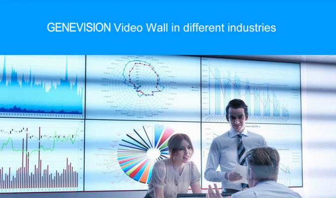55" Daisy Chain Samsung 3.5mm Bezel Digital Signage Video Wall, 500cd / m2 Big Screen Wall  input 2