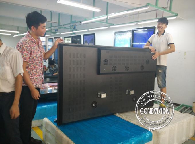 3 pieces customized samples 82 inch lcd 2000cd/m2 brightness touch monitor were exported to Canada