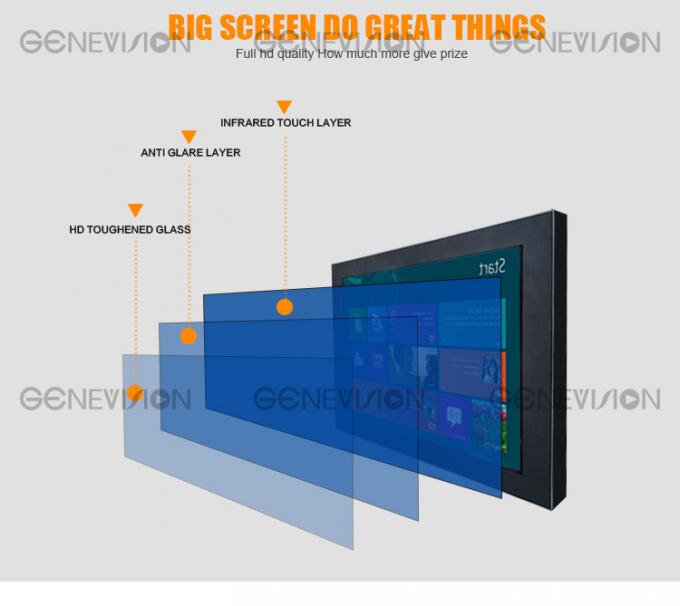 15" lcd touch screen display monitor / interactive tablet digital signage totem open frame