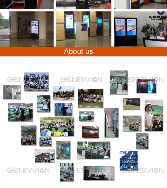 floor standing digital signage LCD ad player advertising and mobile phone charging station