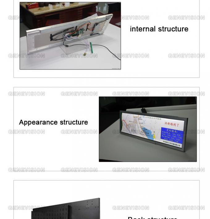 1920*540 High Brightness Stretched Display Screen 41.5 Inch With Remote Managing