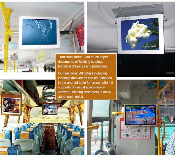 19 inch Roof Mount Bus Digital Signage Android WIFI 4G GPS LCD Bus Advertising Screen 4