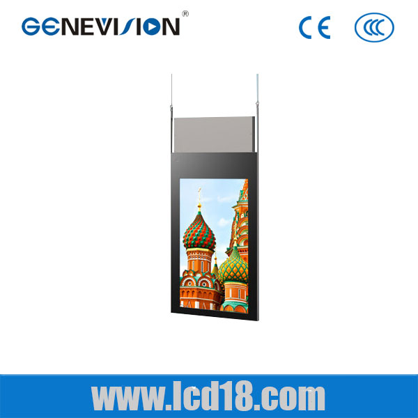 1000cd/m2 High Brightness Ceiling hanging Double sided network digital signage Display Android Advertising