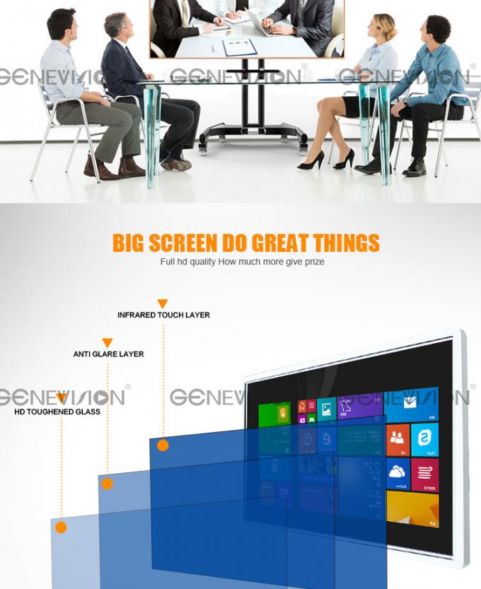 Windows 10 Wall Mount 65 Inch Touch Screen Whiteboard