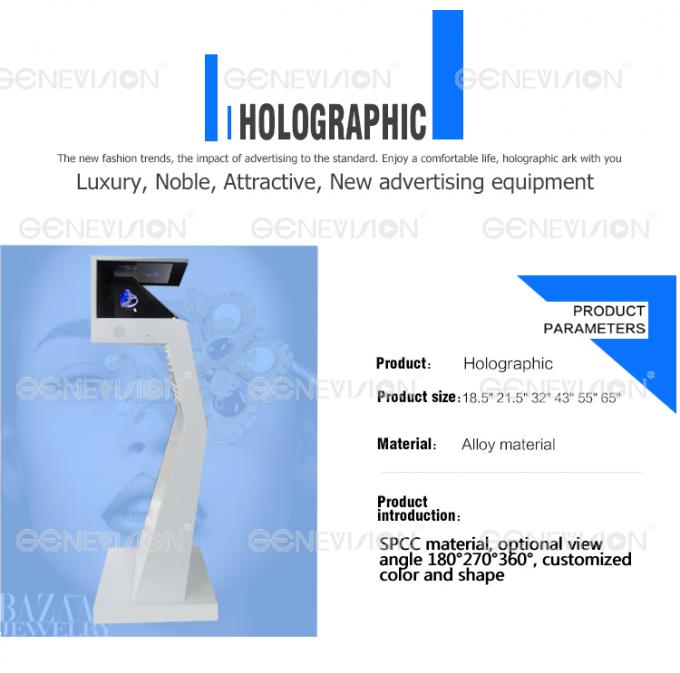 HD Virtual Projection 270 Degree Pyramid 3D Holographic Display Digital Signage Floor Standing 4