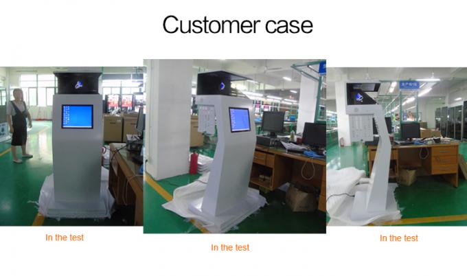HD Virtual Projection 270 Degree Pyramid 3D Holographic Display Digital Signage Floor Standing 6