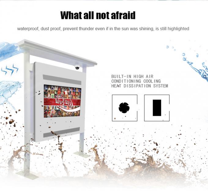 85 inch 3G Waterproof Road Information Station Smart LCD Bus Stop Advertising Screen remote managing