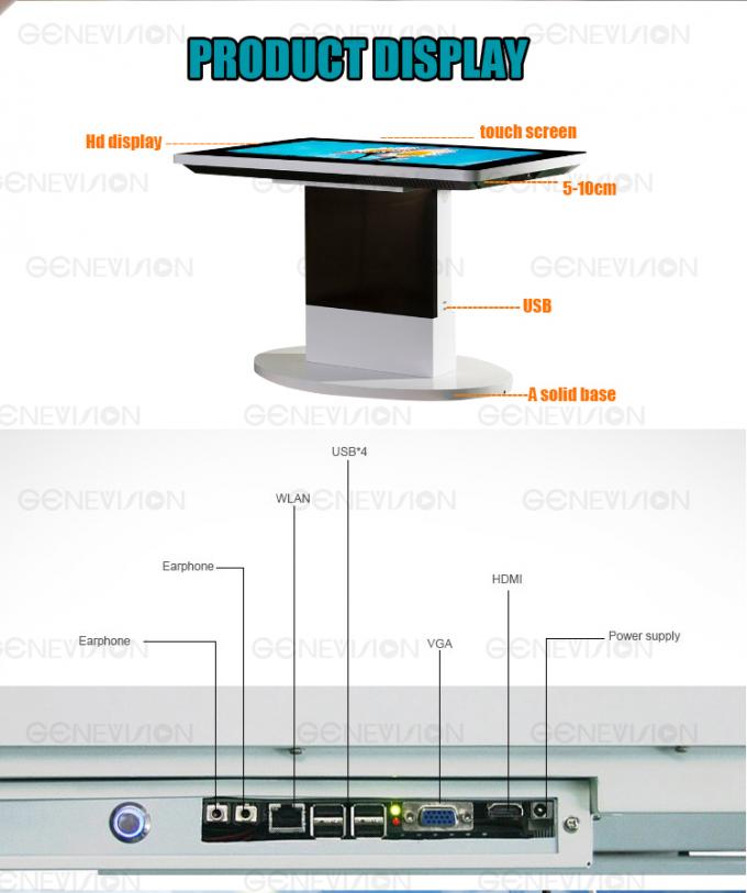 20-Points Touch IPS 43inch Touch Table for Coffee Shop Smart Android Touch Screen Table Commercial LCD Dinning Table 3