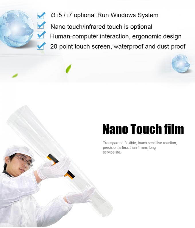 Waterproof Touch Interactive Table 10 Points Capacitive Touch Screen 1920*1080 Resolution