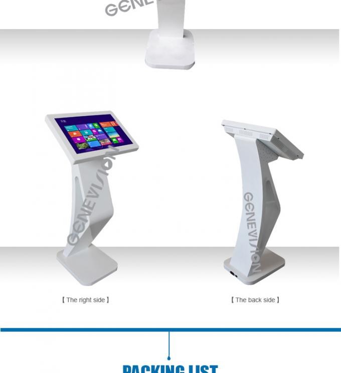 21.5" 10points PCAP touch screen table kiosk windows 10 interactive totem 1920*1080 full hd wifi digital signage