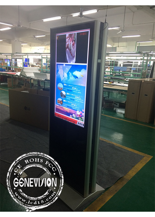 65inch Double Side LCD Screen Advertising Sign Video Player Kiosk ...