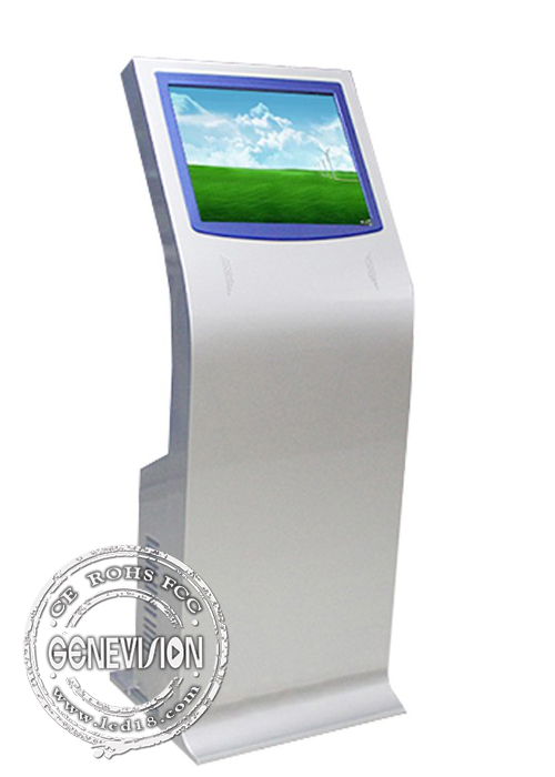 19 Inch Touch Screen Kiosk All In One PC Stand Computer Lcd Screen With Printer