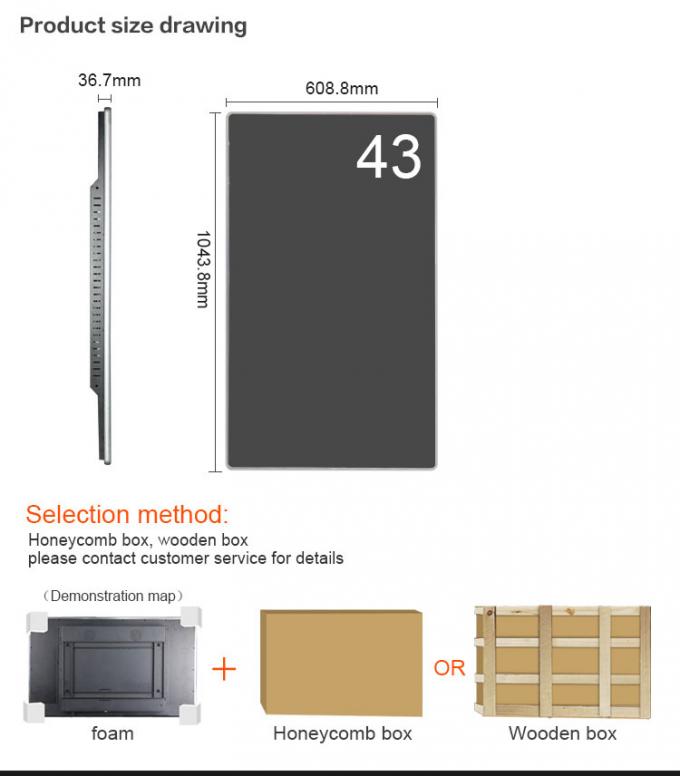 Washroom Magic Mirror Digital Signage Advertising Screen LCD TV Screen Video Advertisement Display With Motion Sensor 3