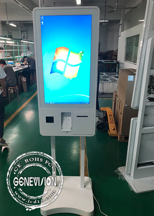 Floor Standing Touch Screen Digital Signage Self Service Payment Kiosk ...