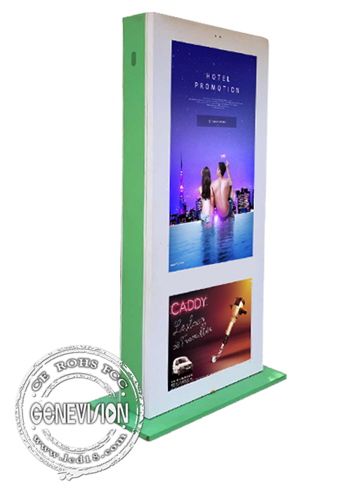 New arrival! 55" Outdoor Waterproof LCD Media Player Stand 2018 Football World Cup Touchscreen Advertising totem with Camera